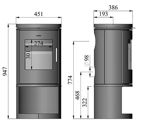 Morso 6143 Wood Burning Ecodesign Logstore Stove