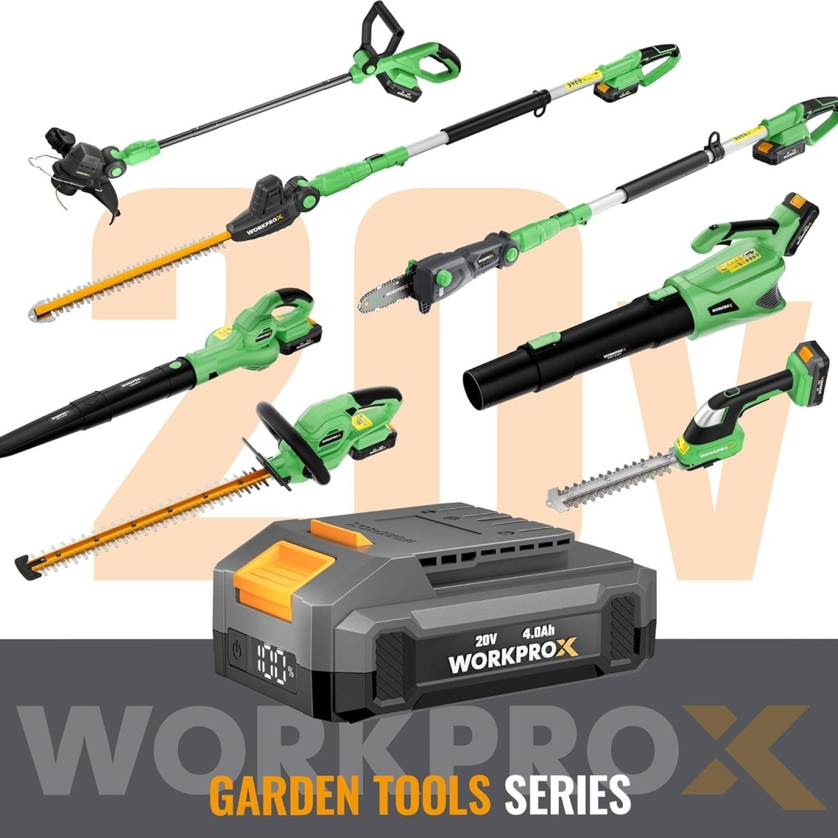 20V Cordless Leaf Blower Electric Garden Yard Patio Cleaner 4000mAh
