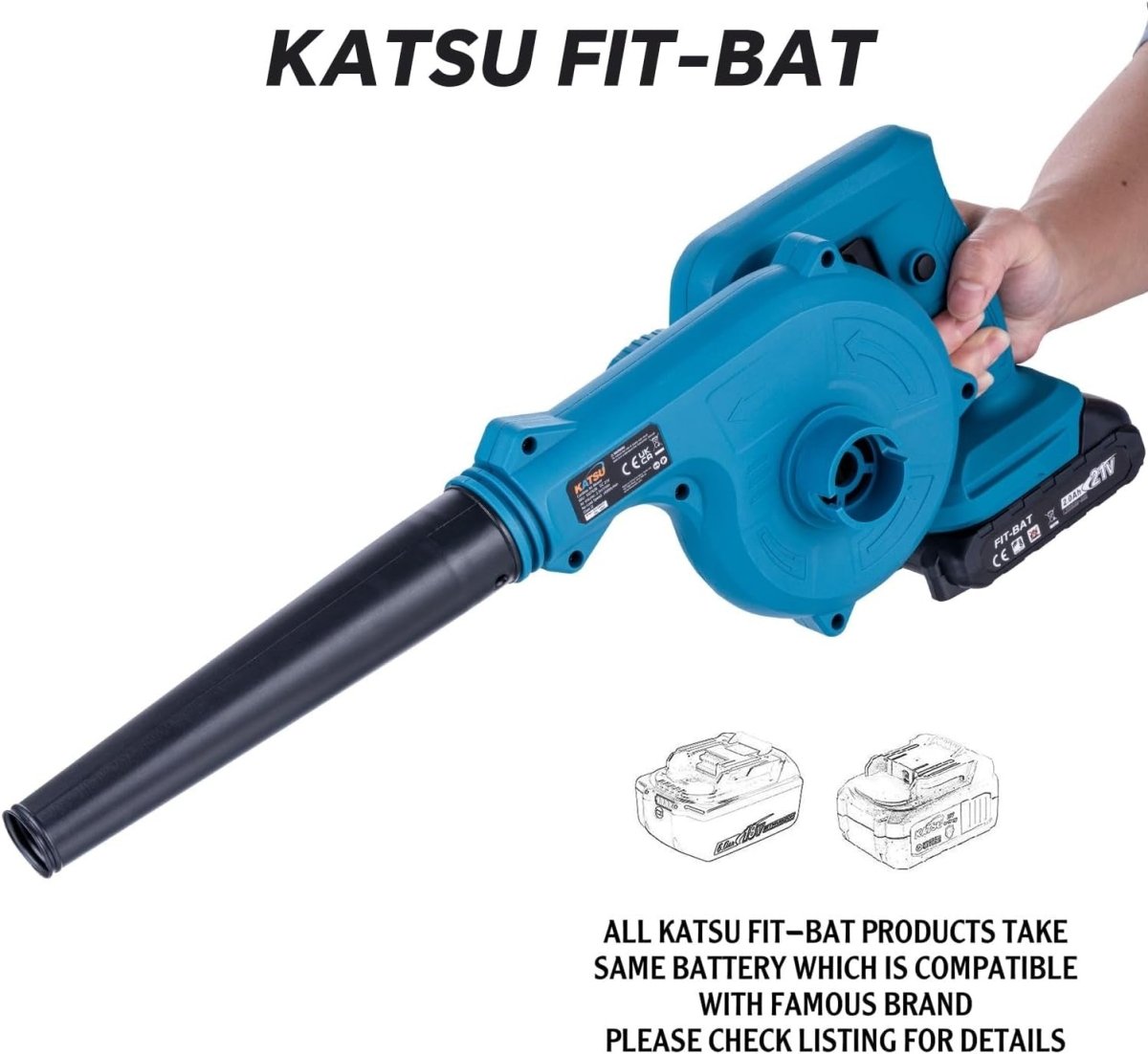 21V Cordless Leaf Blower Handheld Dust Cleaner Garden Car Corners