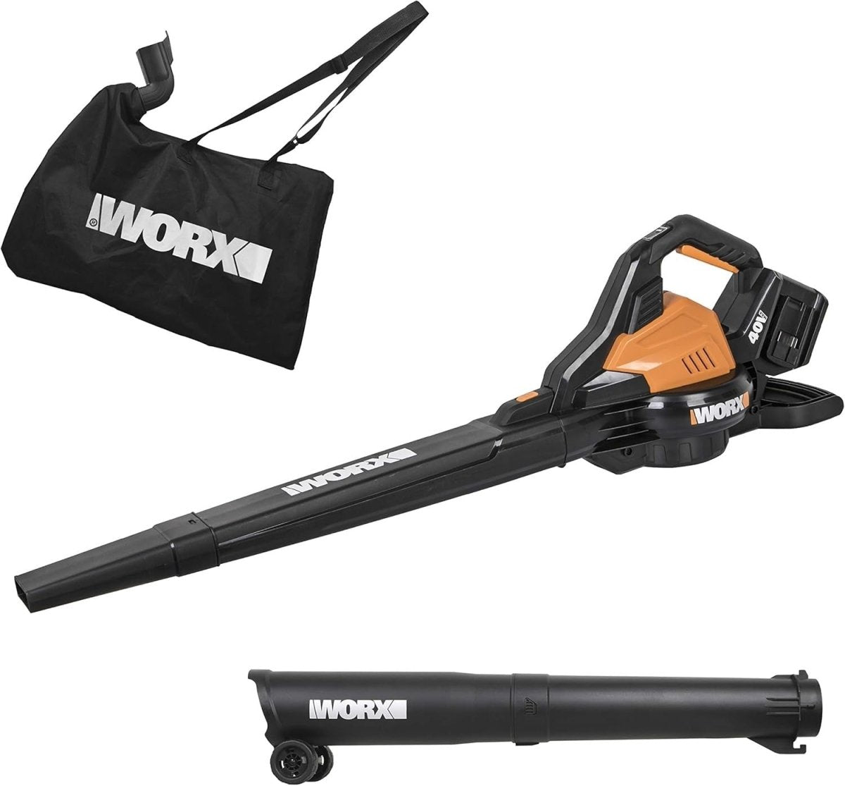 36V Cordless Leaf Blower Vacuum Brushless Dual Battery Garden Tool Only - Kwikley