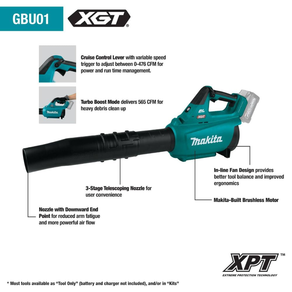 Makita GBU01Z 40V max XGT Brushless Cordless Blower (Tool Only)