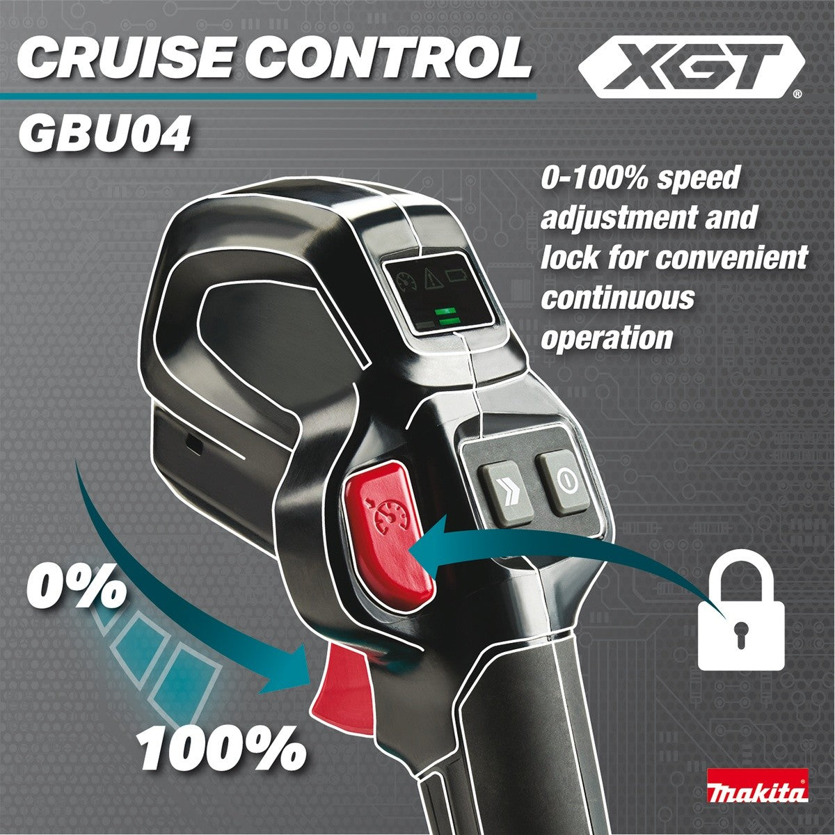 Makita GBU04Z 40V Max XGT Brushless Backpack Blower Tool Only