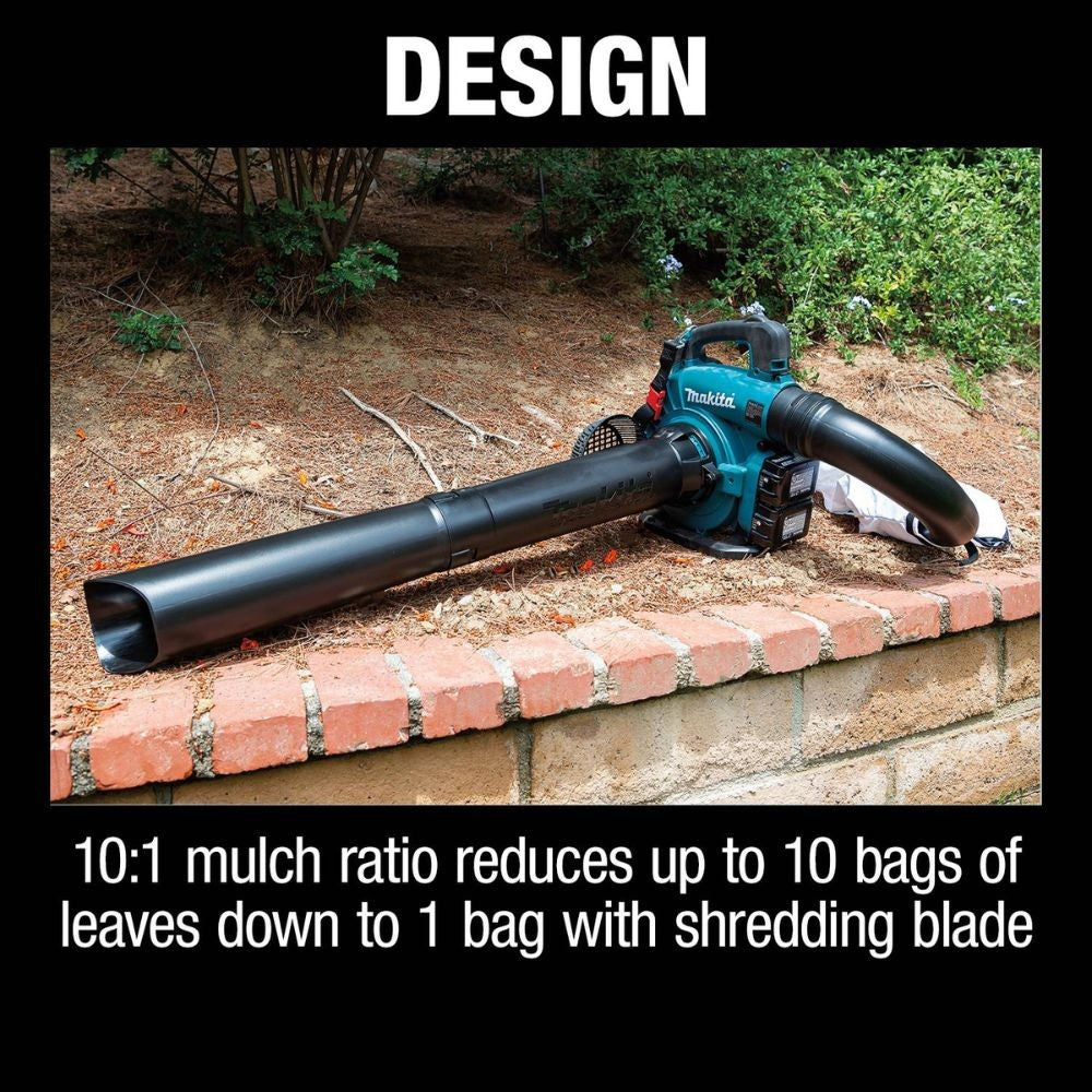 Makita XBU04PTV 36V (18V X2) LXT Brushless Blower Kit with Vacuum Attachment Kit, dual port charger (5.0Ah)