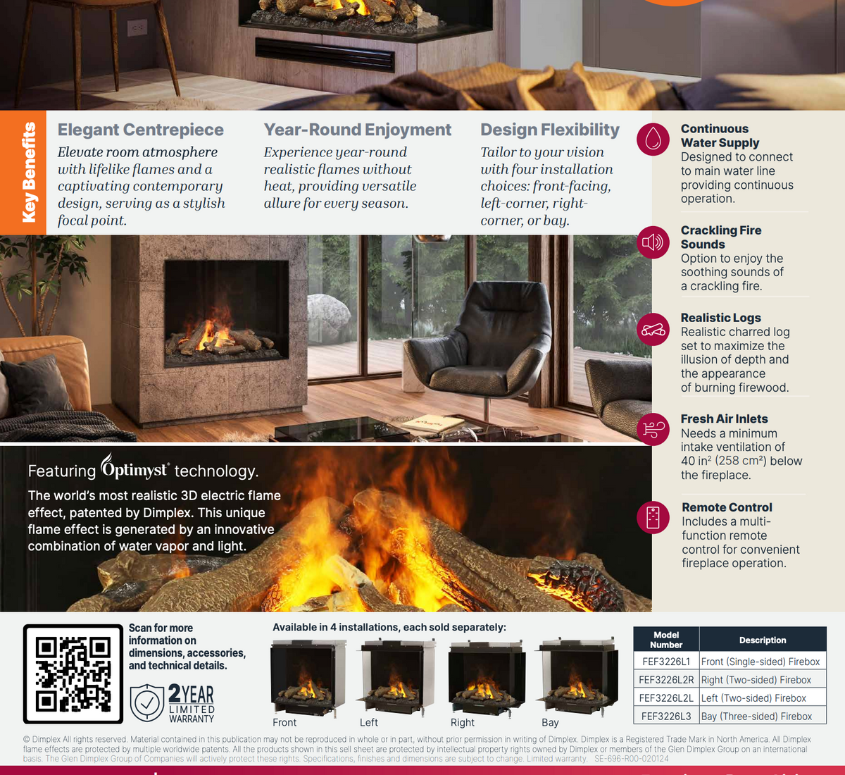 Dimplex Optimyst e-MatriX Series