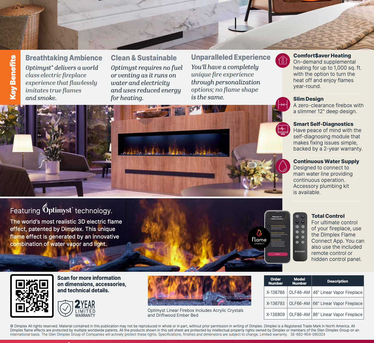 Dimplex Optimyst Linear Series