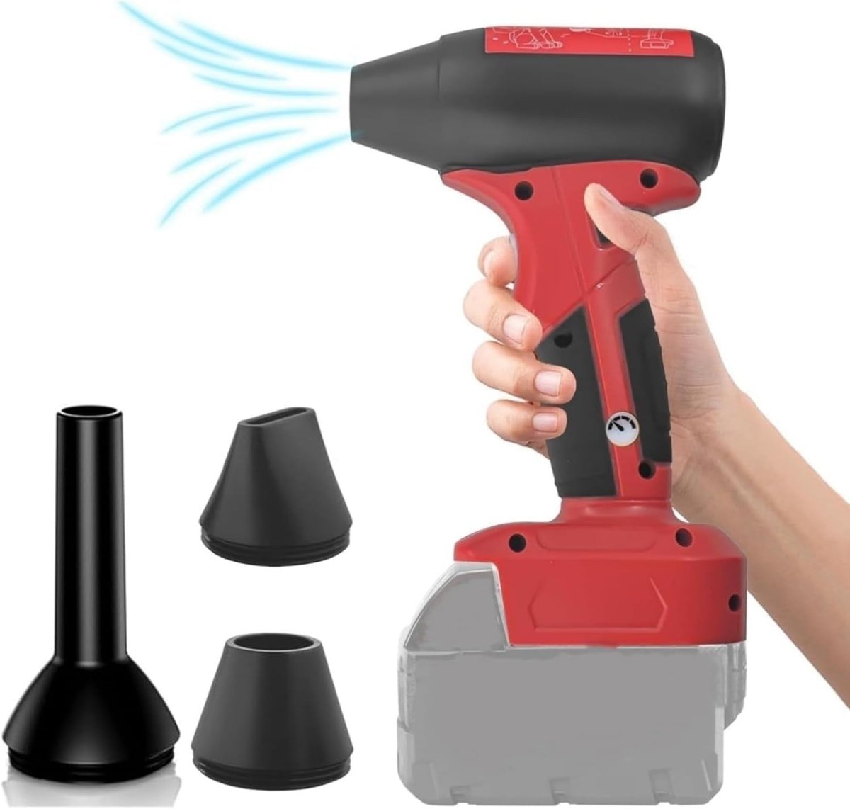 Cordless Leaf Blower 130000RPM Handheld Duster 4 Speed Portable - Kwikley