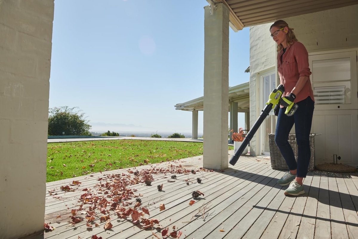 Cordless Leaf Blower 18V Brushless Compact Handheld Garden Cleaner Body