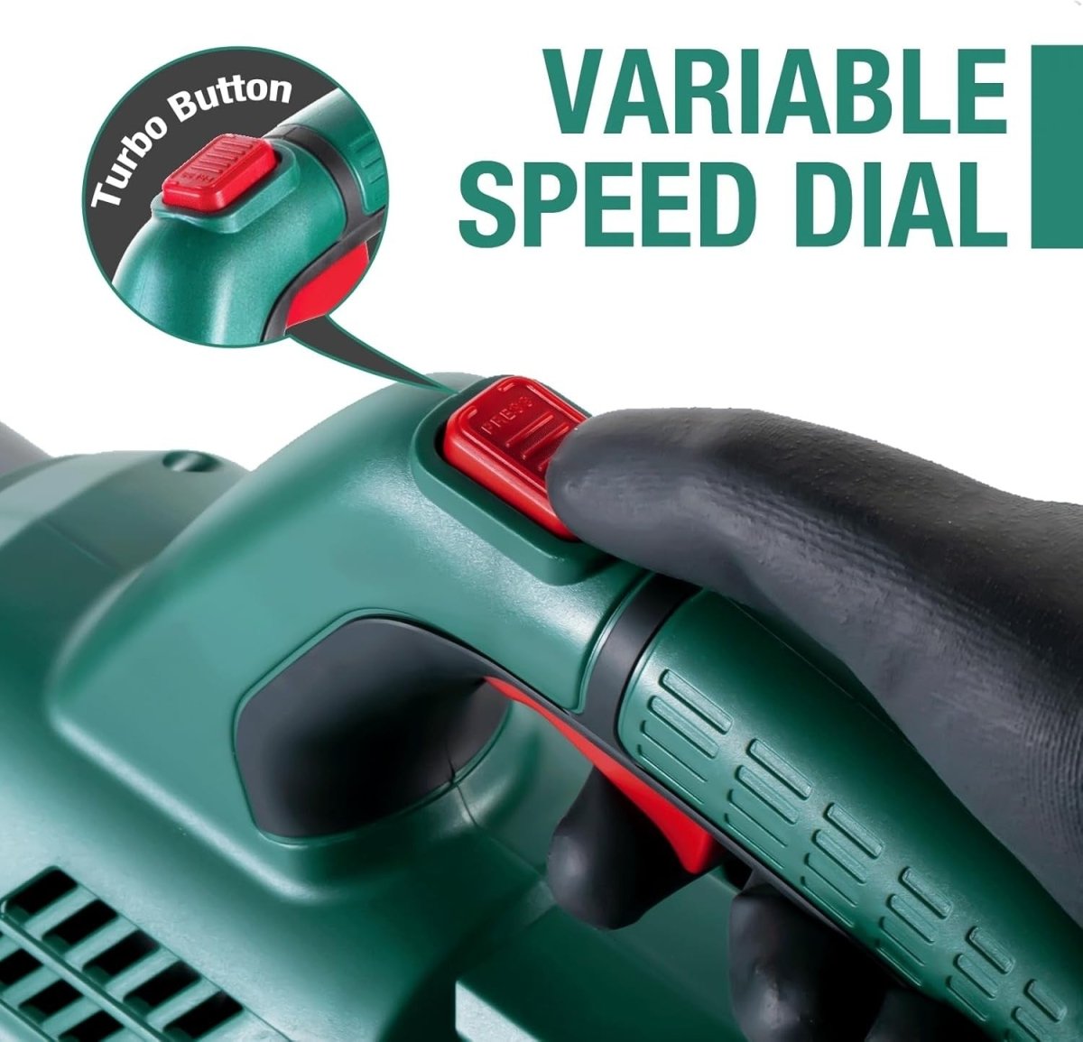 Cordless Leaf Blower 20V 4.0Ah Garden Cleaner 2 Speed High Power