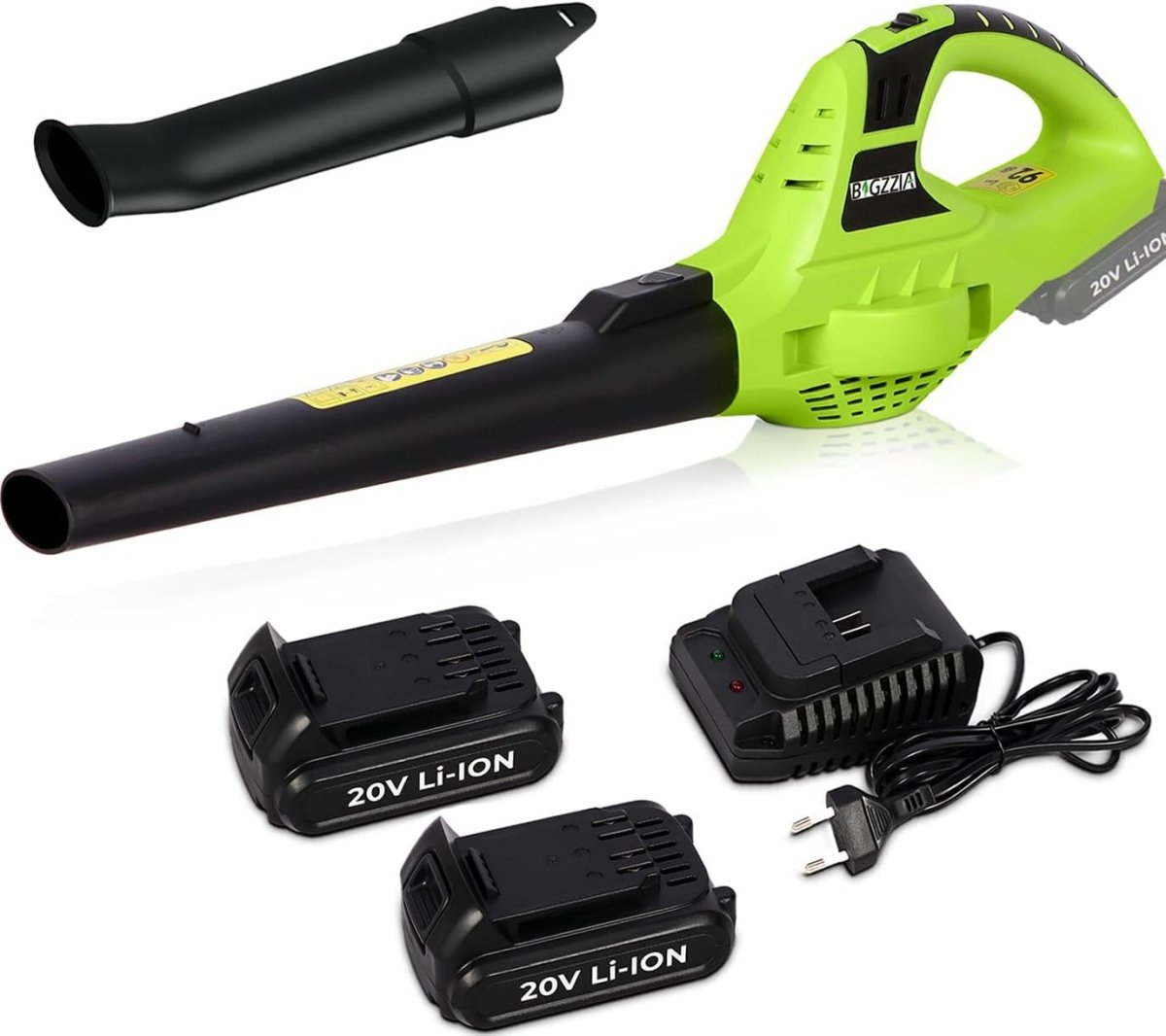 Cordless Leaf Blower 20V Dual Battery Lightweight Electric Garden Cleaner - Kwikley