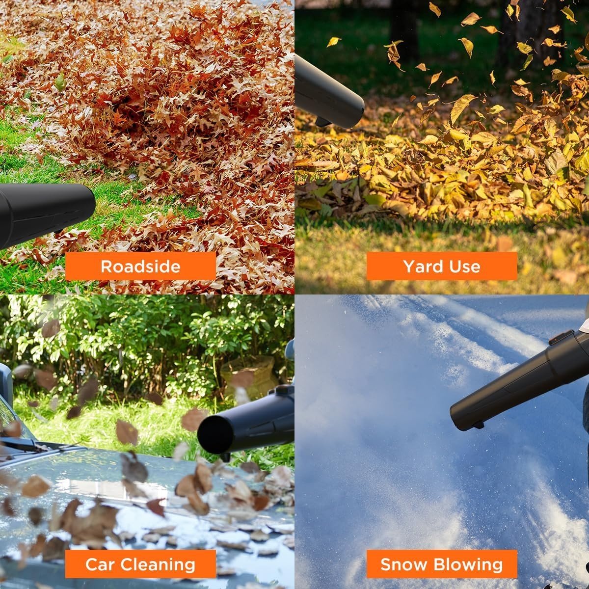 Cordless Leaf Blower 20V High Power Lightweight Electric Garden Cleaner