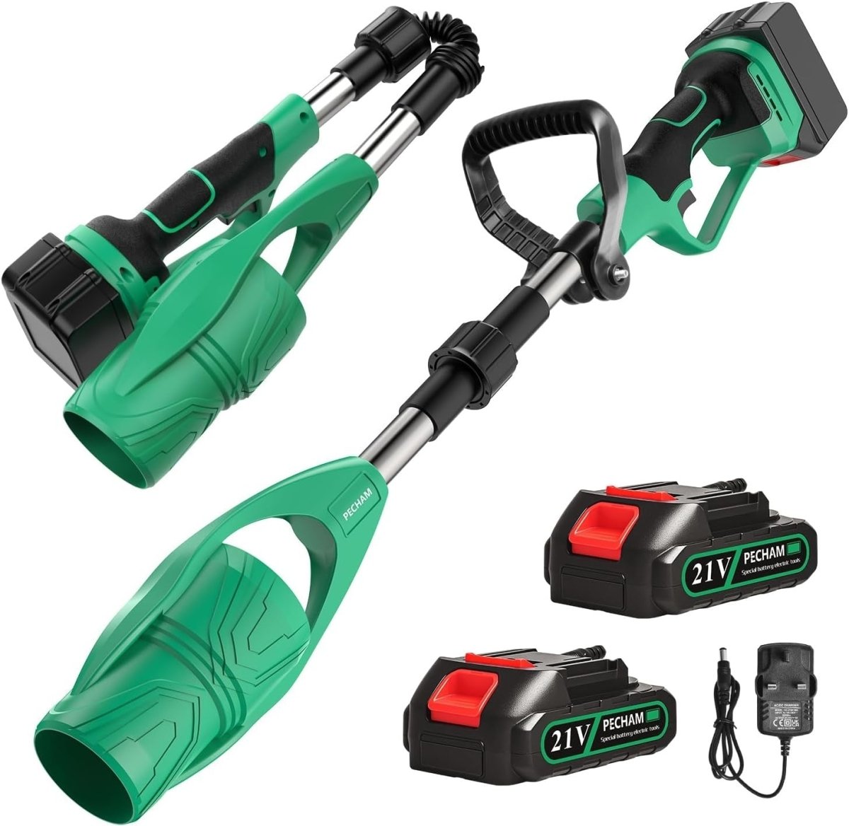 Cordless Leaf Blower 21V 4000mAh Collapsible 520CFM 180MPH - Kwikley
