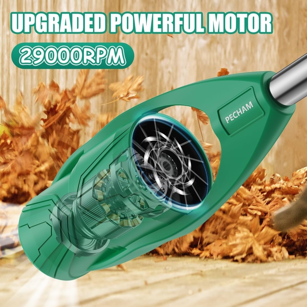 Cordless Leaf Blower 21V 4000mAh Collapsible 520CFM 180MPH