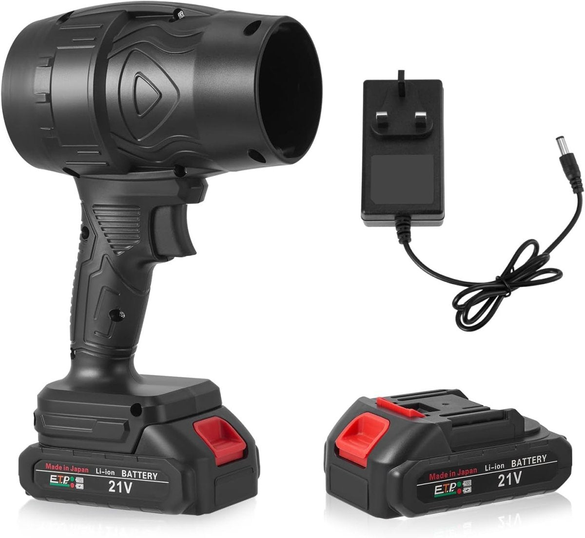 Cordless Leaf Blower 21V Turbo Jet Handheld Lightweight Dust Cleaner - Kwikley