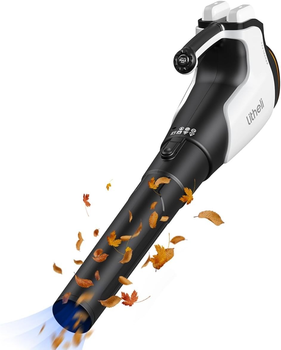Cordless Leaf Blower 40V Brushless Turbo High Power Garden Blower Body Only - Kwikley