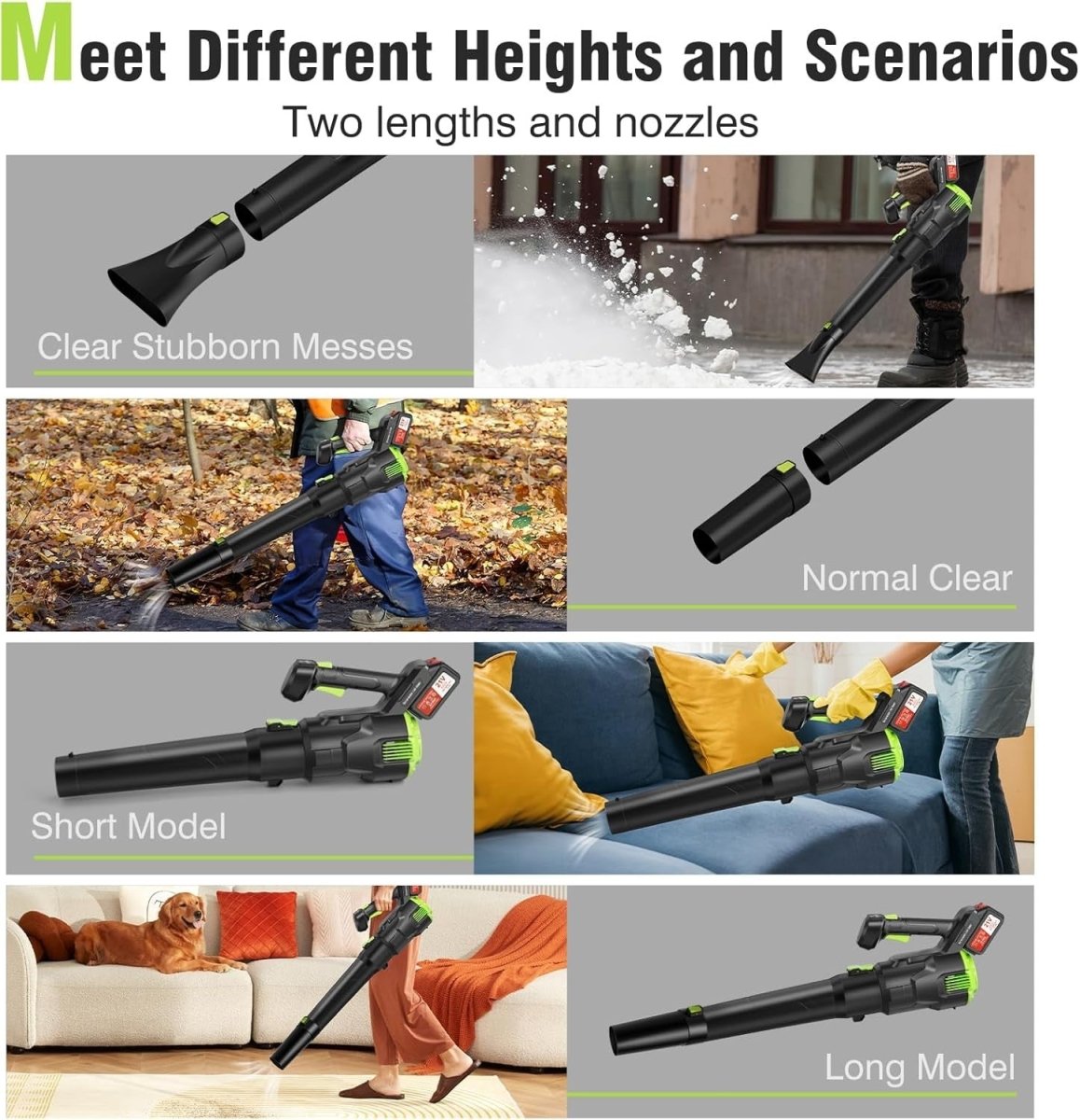 Cordless Leaf Blower 494CFM Lightweight 21V 3-Speed 2 Batteries Turbo