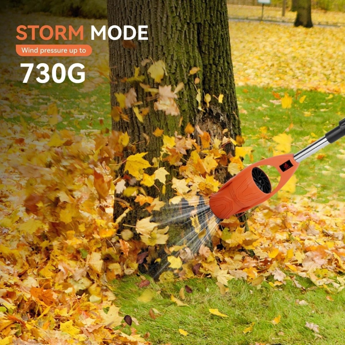 Cordless Leaf Blower Folding Electric 52m/s Lightweight Battery Garden Cleaner