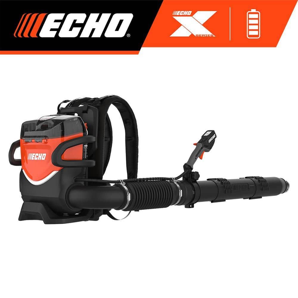 ECHO 56V 195 MPH 795 CFM Cordless Battery Backpack Blower w/Tube Throttle and (2) 5.0Ah Batteries and Dual Port Charger DPB-5800TD2-2