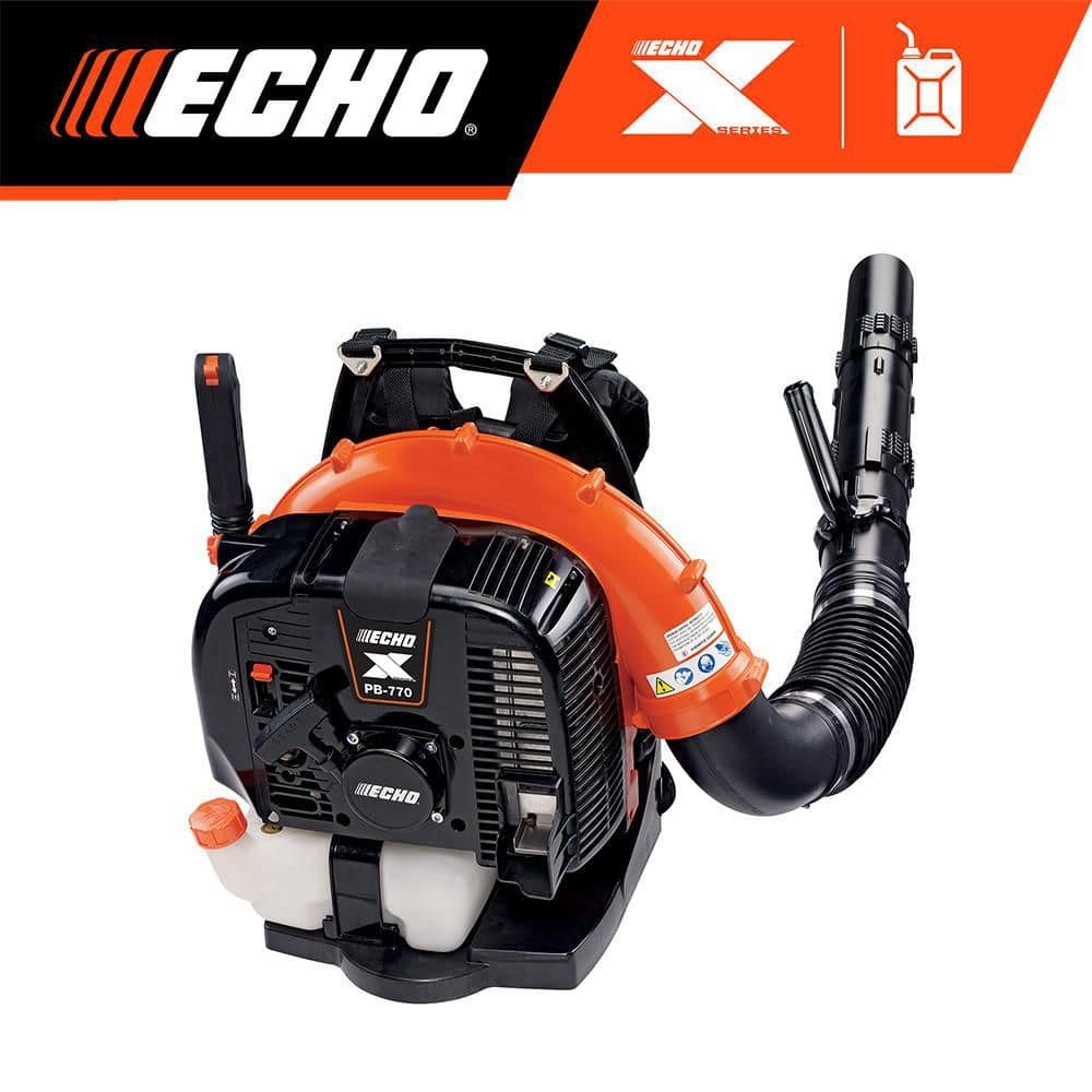 ECHO 220 MPH 1110 CFM 79.9 cc Gas 2-Stroke X Series Backpack Blower with Tube-Mounted Throttle PB-9010T