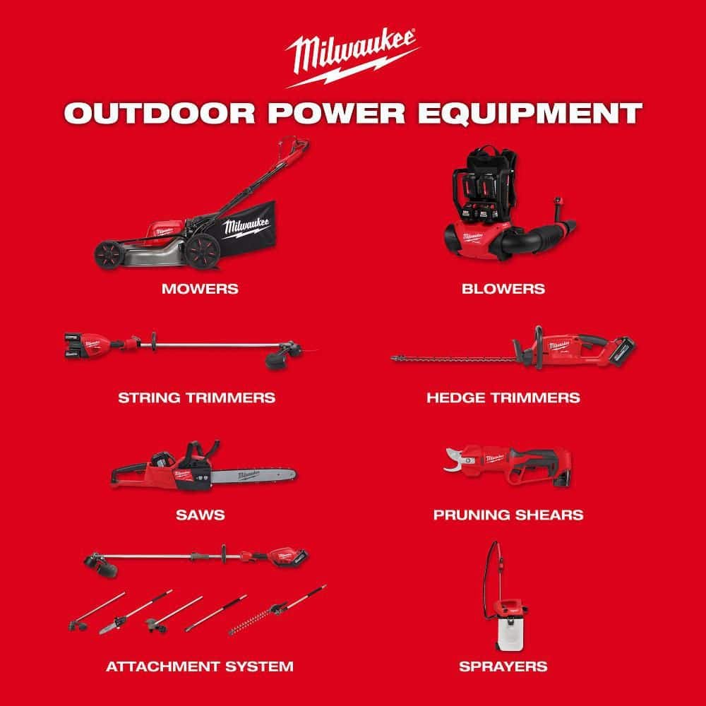 Milwaukee M18 FUEL Dual Battery 145 MPH 600 CFM 18V Brushless Cordless Blower w/ M18 14" Chainsaw Kit, M18 FORGE Starter Kit 2824-20-2826-21T-48-59-1881