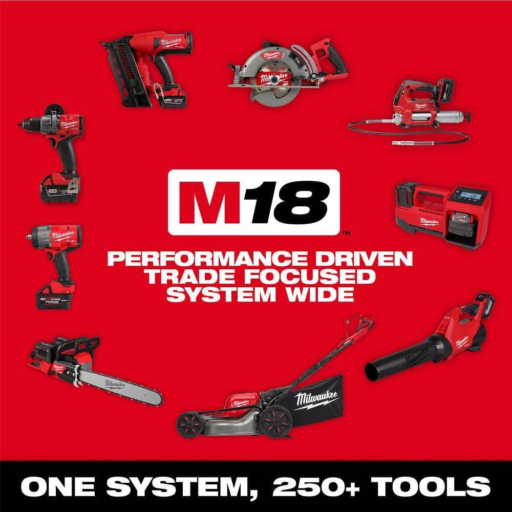 Milwaukee M18 FUEL Dual Battery 145 MPH 600 CFM 18V Brushless Cordless Blower w/ M18 14" Chainsaw Kit, M18 FORGE Starter Kit 2824-20-2826-21T-48-59-1881