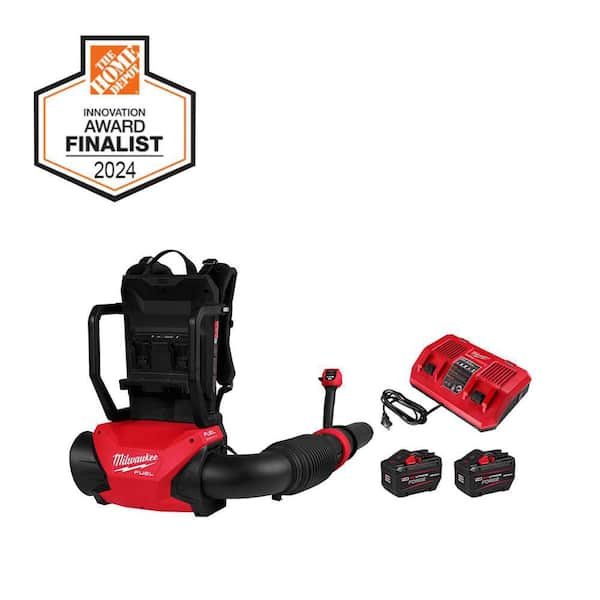 Milwaukee M18 FUEL 155 MPH 650 CFM 18V Brushless Cordless Battery Backpack Blower w/ (2) 12.0 Ah FORGE Batteries, Charger 3009-22HD
