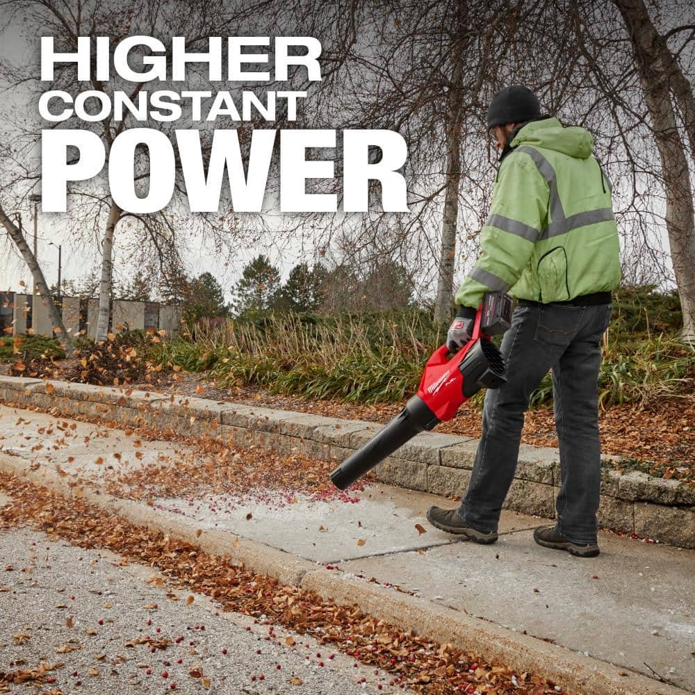 Milwaukee M18 FUEL 120 MPH 500 CFM 18V Brushless Cordless Battery Powered Blower Kit w/ 16 in. Chainsaw, 12.0 Ah Battery, Charger 3017-21HD-2727-20