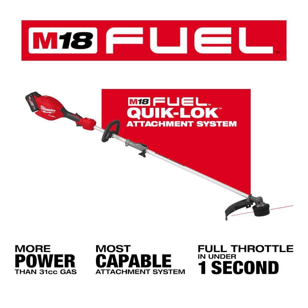 Milwaukee M18 FUEL 120 MPH 500 CFM 18V Brushless Cordless Battery Powered Blower Kit w/ String Trimmer, (2) Batteries, (2) Charger 3017-21HD-3016-21ST