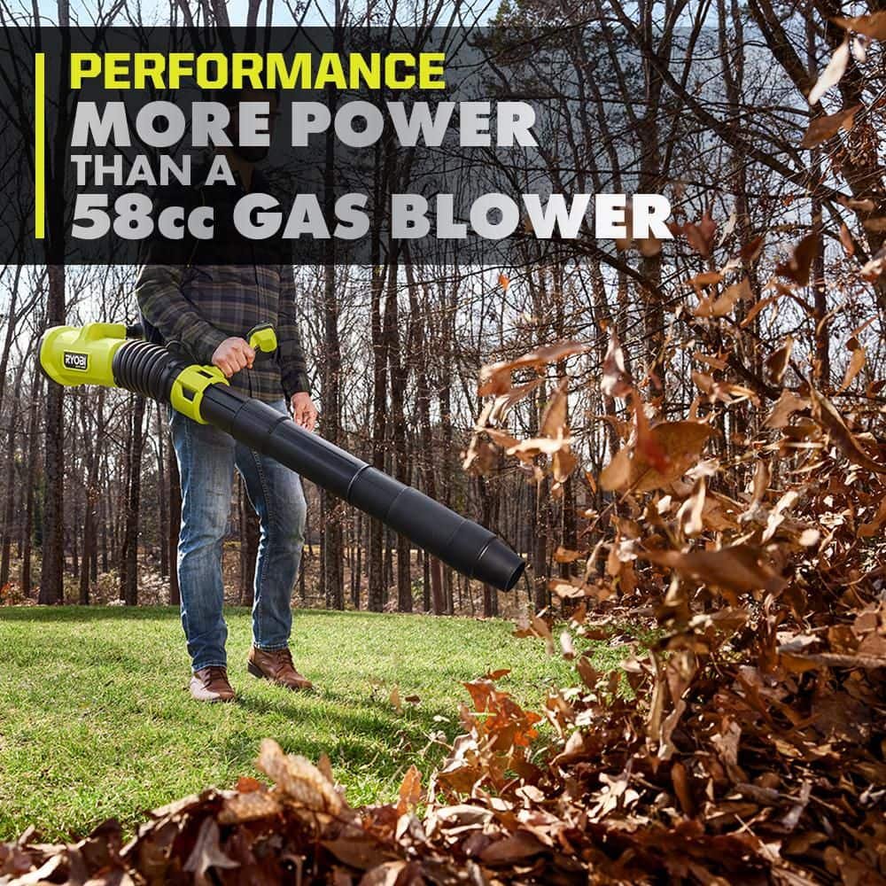 RYOBI 40V HP Brushless Whisper Series 180 MPH 850 CFM Cordless Battery Backpack Leaf Blower with 8.0 Ah Battery and Charger RY40HPLB02K