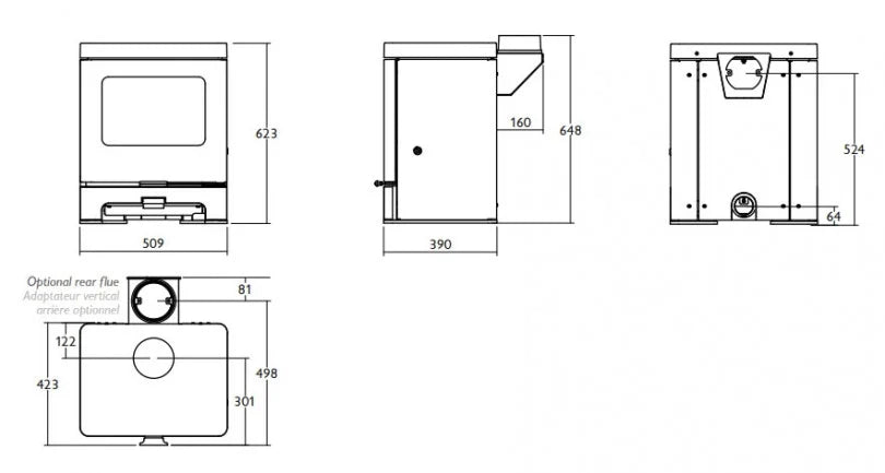 Charnwood Skye 5 Wood Burning / Multifuel Ecodesign Stove