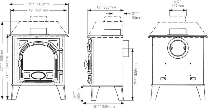 Stovax Stockton 5 Wood Burning Ecodesign Stove