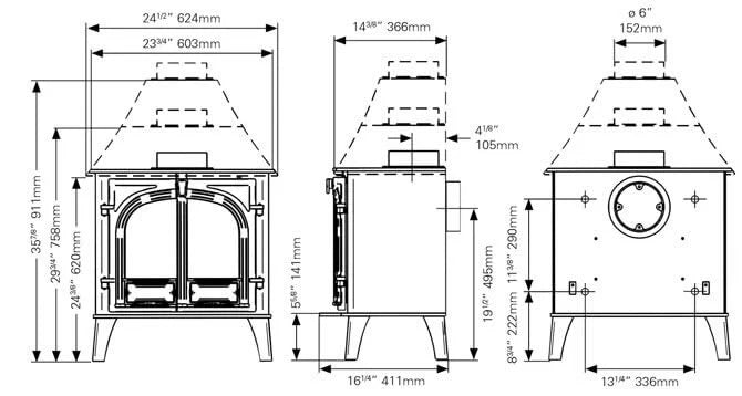 Stovax Stockton 8 Wood Burning Ecodesign Stove